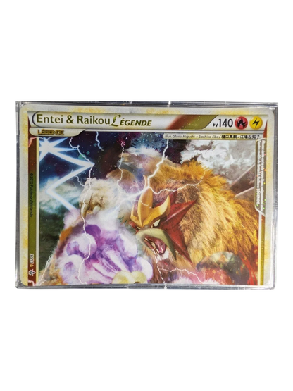 Pokemon Entei & Raikou Légende 90/95  090/095 Ultra Rare -FR Good