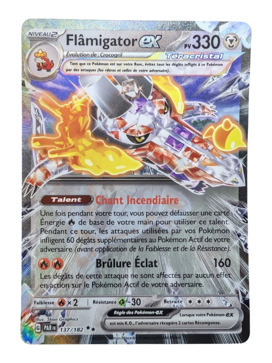 Pokemon Flamigator EX 137/182  - Double Rare - FR NM