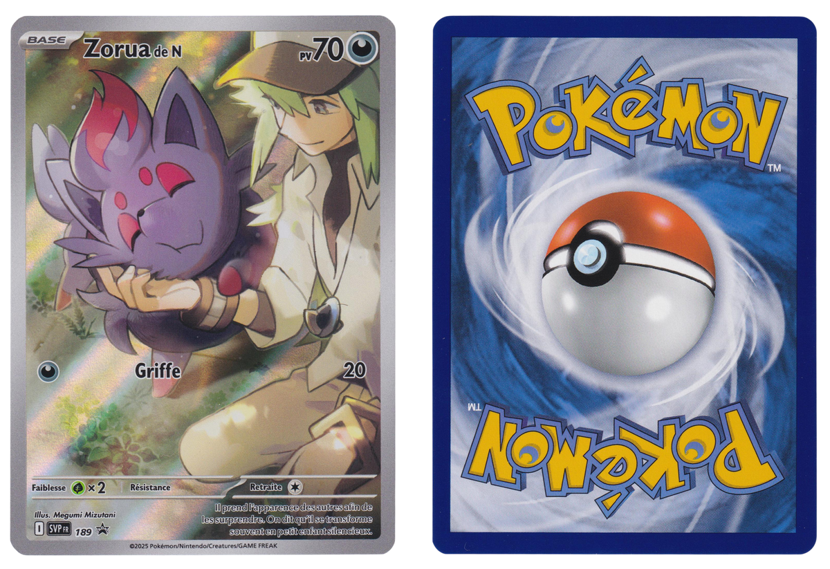 Zorua de N 189 - PKM-SVP-189-260823235900 - recto et verso