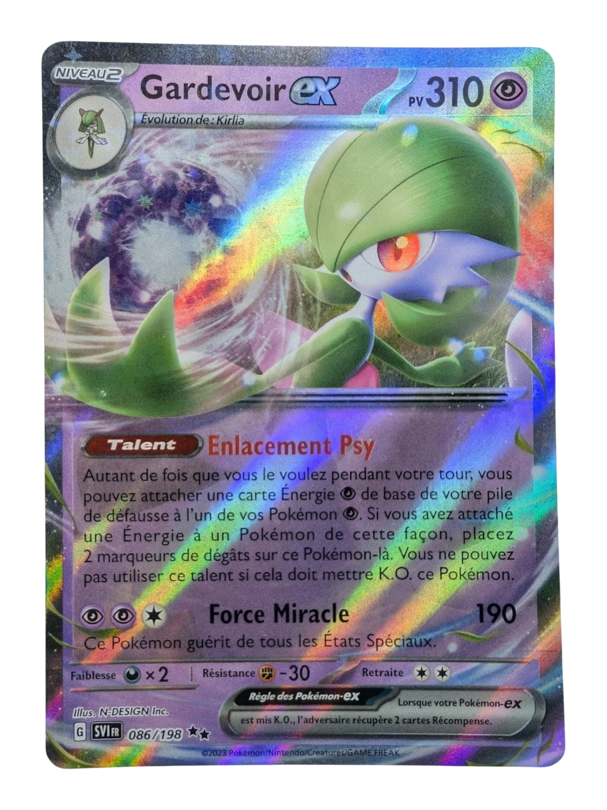 Pokemon Gardevoir EX 086/198   - Double Rare - FR NM