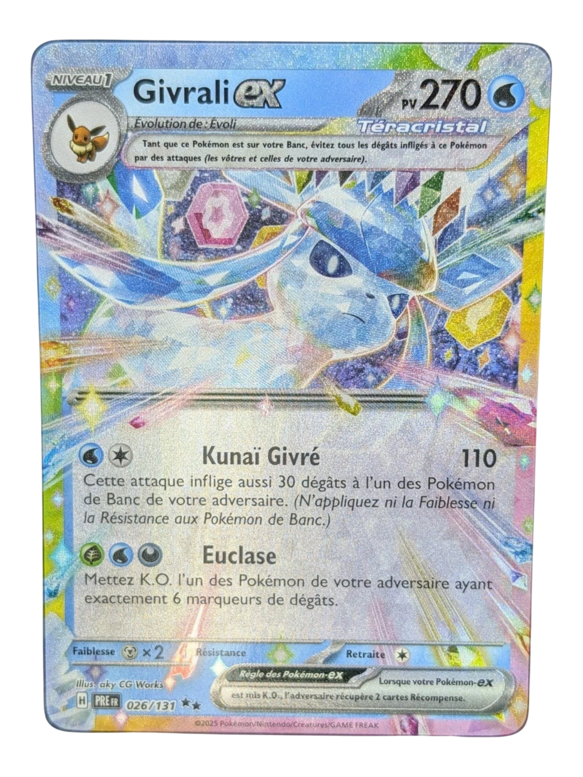 Pokemon Givrali EX  026/31 -Double Rare  -FR NM
