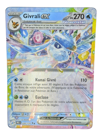 Pokemon Givrali EX  026/31 -Double Rare  -FR NM