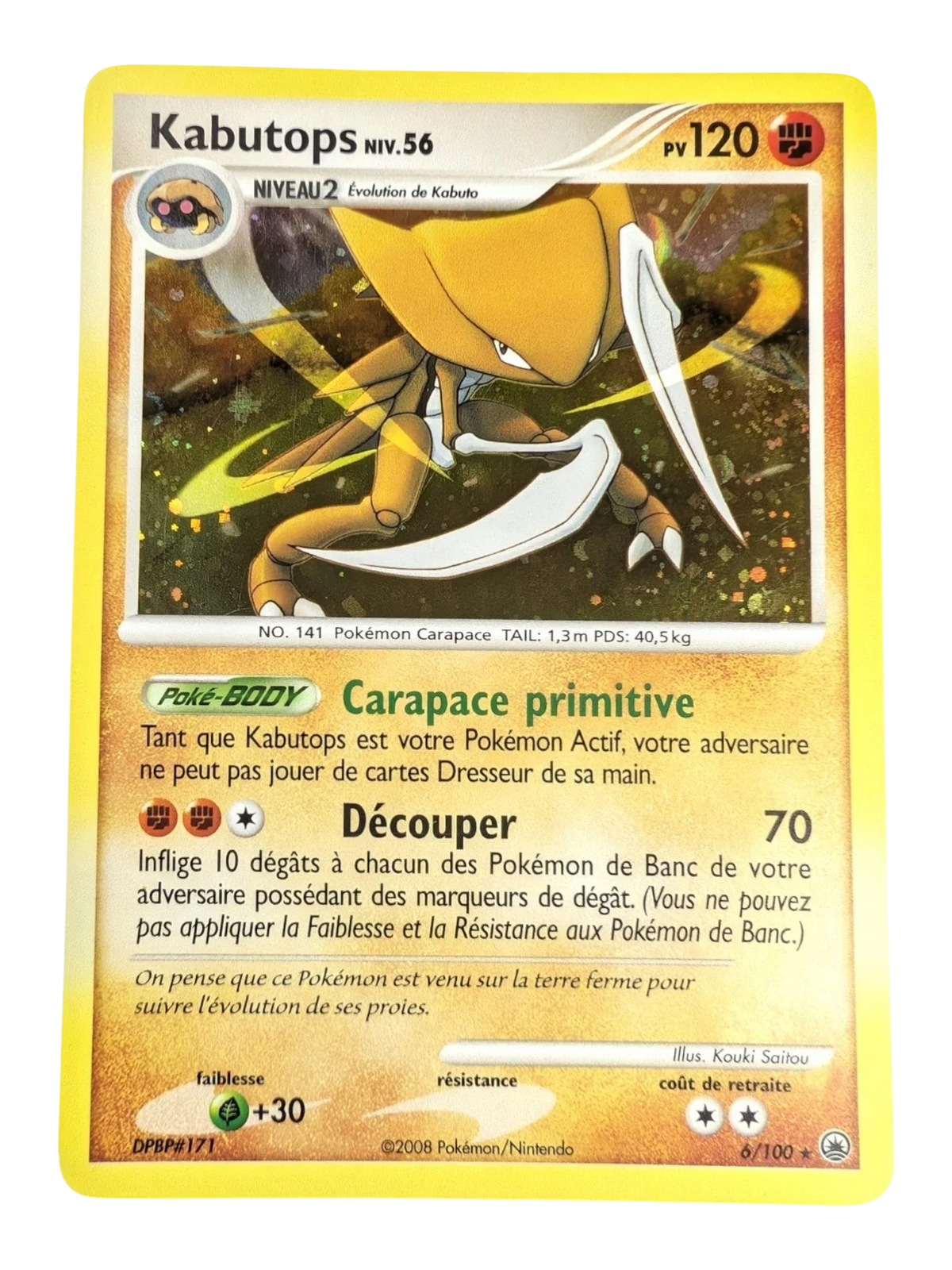 Pokemon Kabutops 6/100 006/100  -holo- FR EXCLT