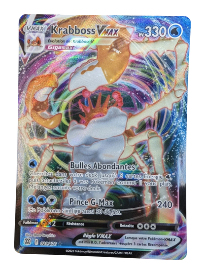 Pokemon Krabboss Vmax 029/172  - Ultra-rare -  FR NM