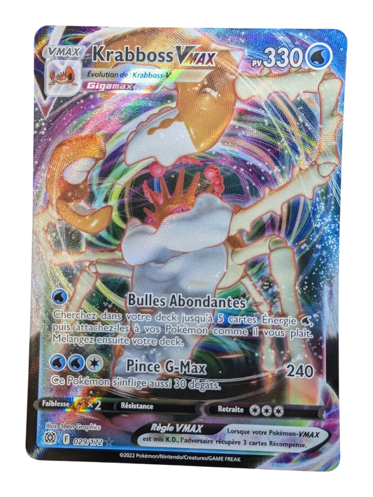 Pokemon Krabboss Vmax 029/172  - Ultra-rare -  FR NM