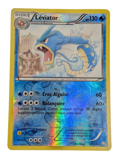 Pokemon Leviator 24/124 Rare -REVERSE HOLO-FR GOOD
