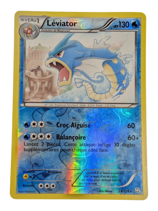 Pokemon Leviator 24/124 Rare -REVERSE HOLO-FR GOOD