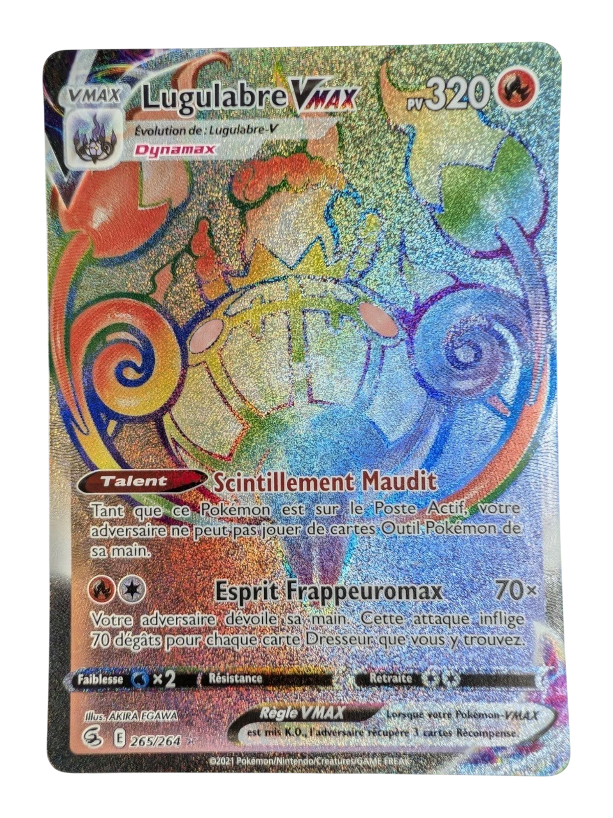 Pokemon Lugulabre Vmax 265/264 - Secrète -  FR NM
