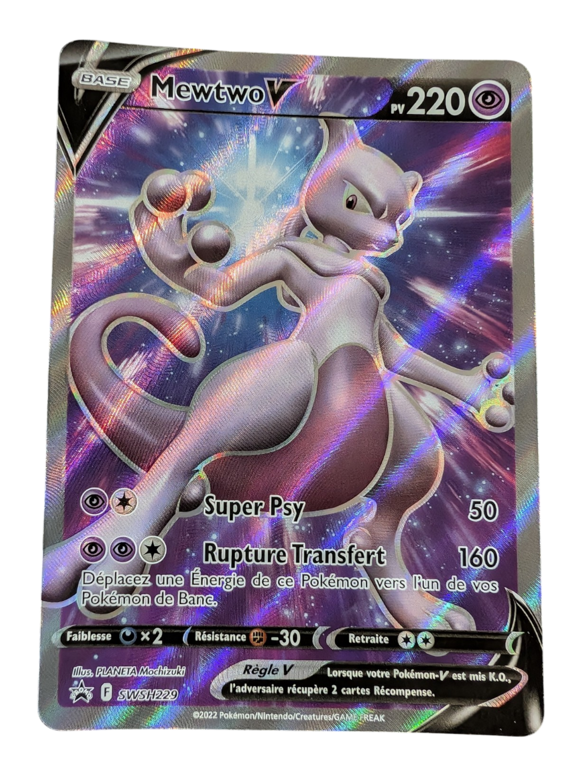 Pokemon MewTwo SWSH 229 - PROMO  -FR NM