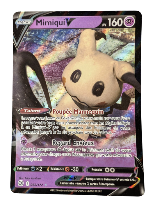 Pokemon Mimiqui V 068/172  -Utra Rare -FR NM