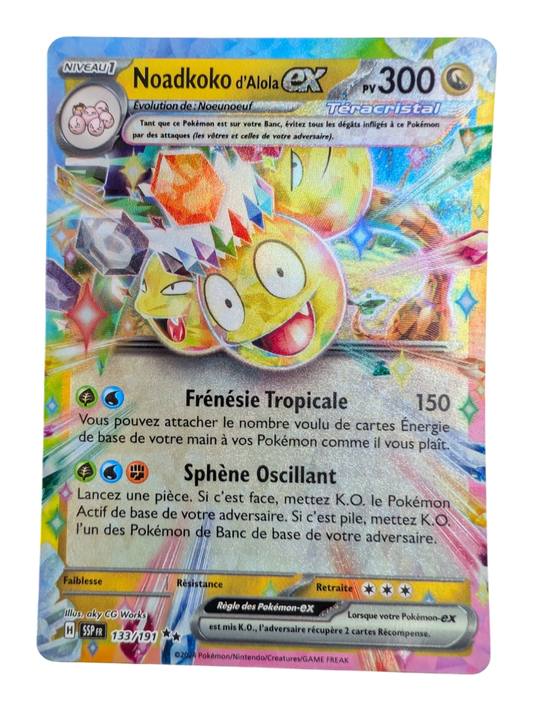 Pokemon Noadkoko d'Alola ex 133/191  -double Rare -FR NM