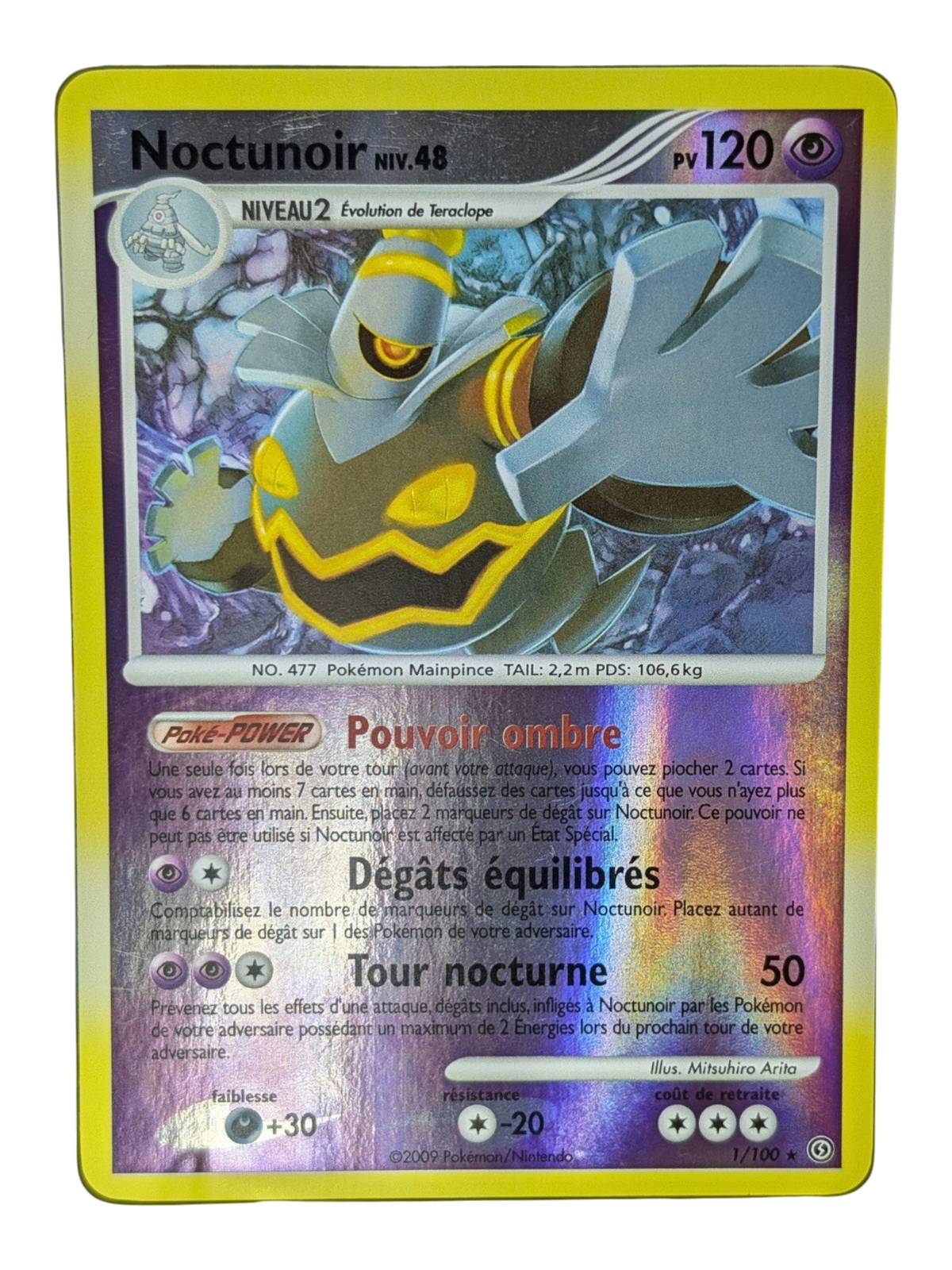 Pokemon Noctunoir 001/100 -Reverse-FR GD