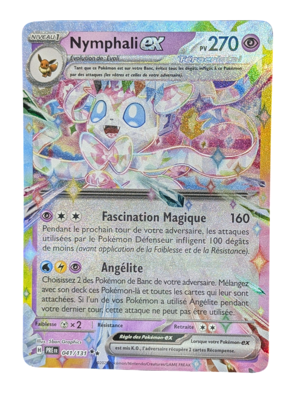 Pokemon Nymphali EX 041/131  - Double Rare-FR NM