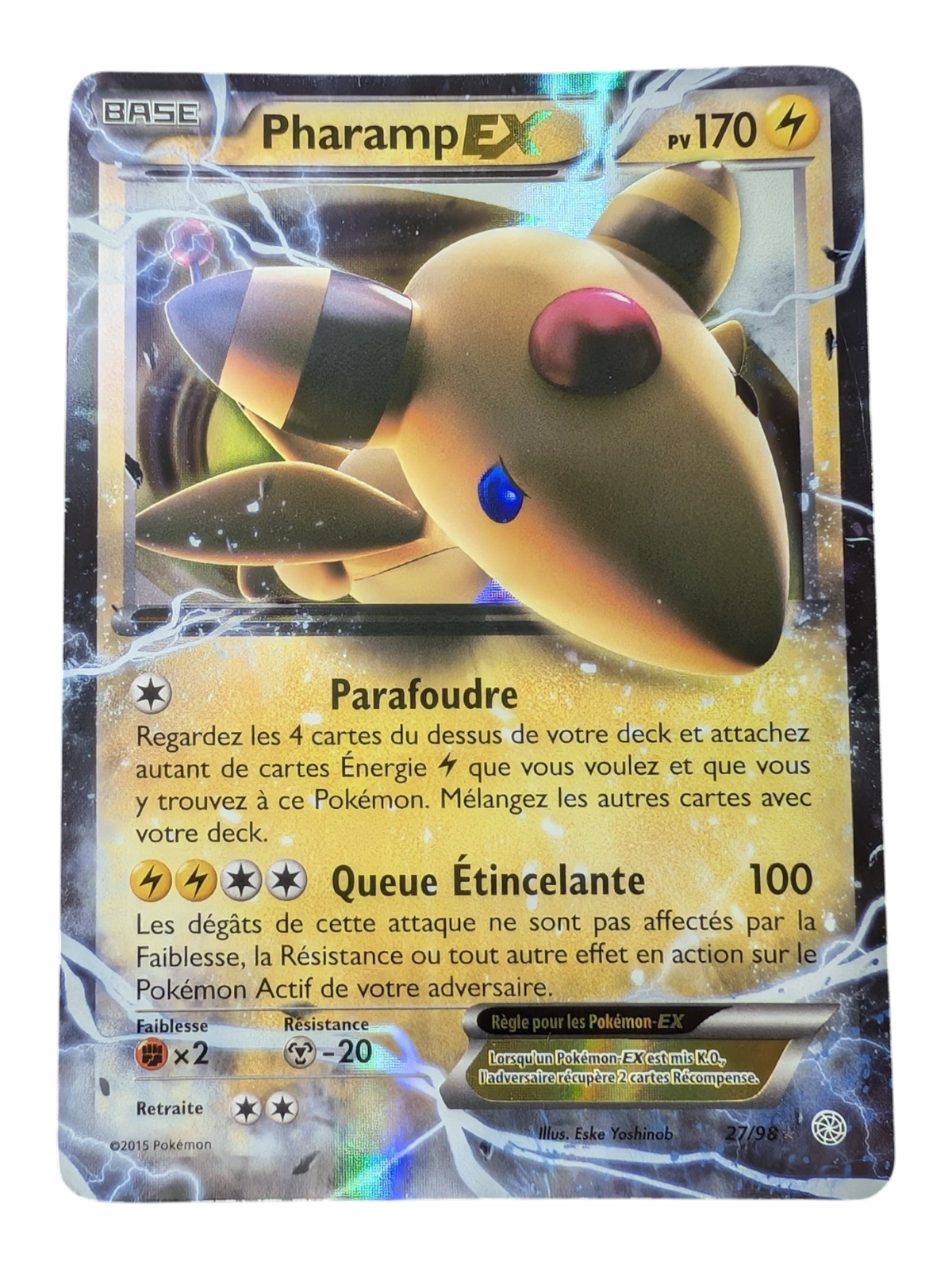 Pokemon Pharamp EX 027/98 (27/98) XY -Ultra Rare-FR ECXL