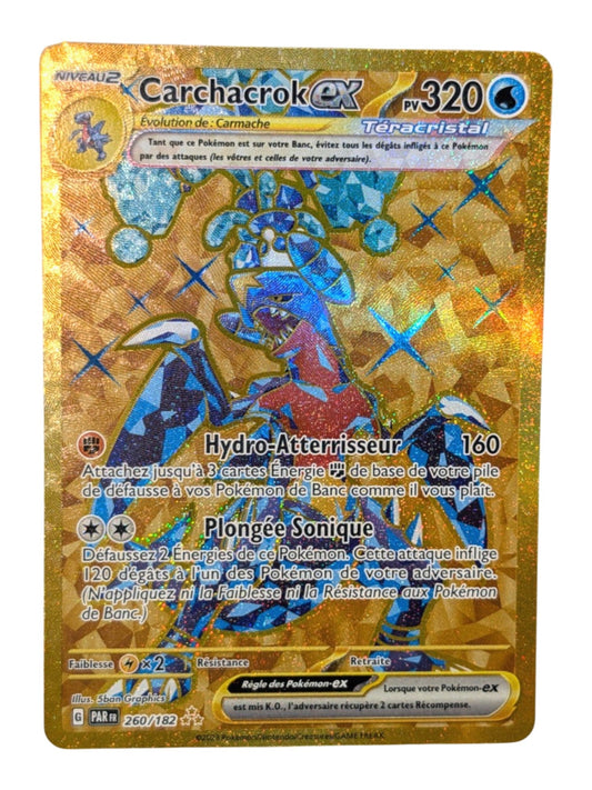 Pokemon Carchacrok EX 260/182 GOLD EV04  Full Art-FR NM