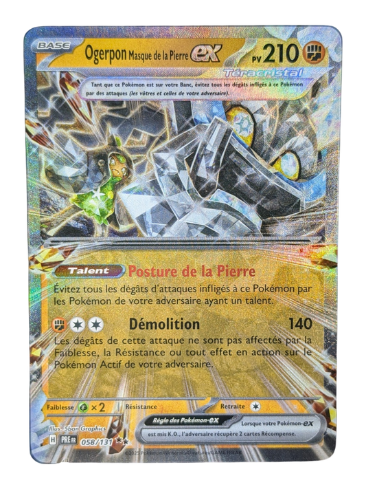Pokemon Ogerpon Ex 058/131 -Double Rare-FR NM