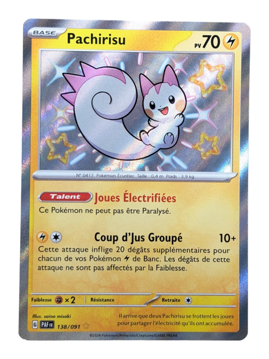 Pokemon Pachirisu 138/91  -SHINY-FR NM