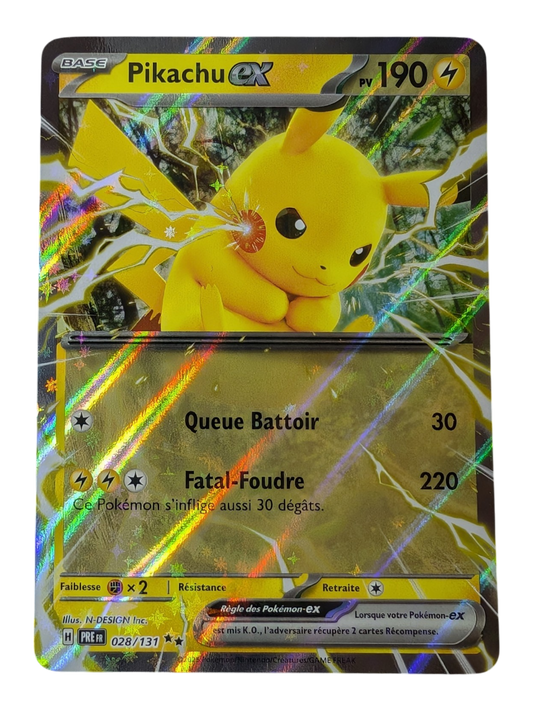 Pokemon Pikachu EX 028/131- Double Rare -FR NM