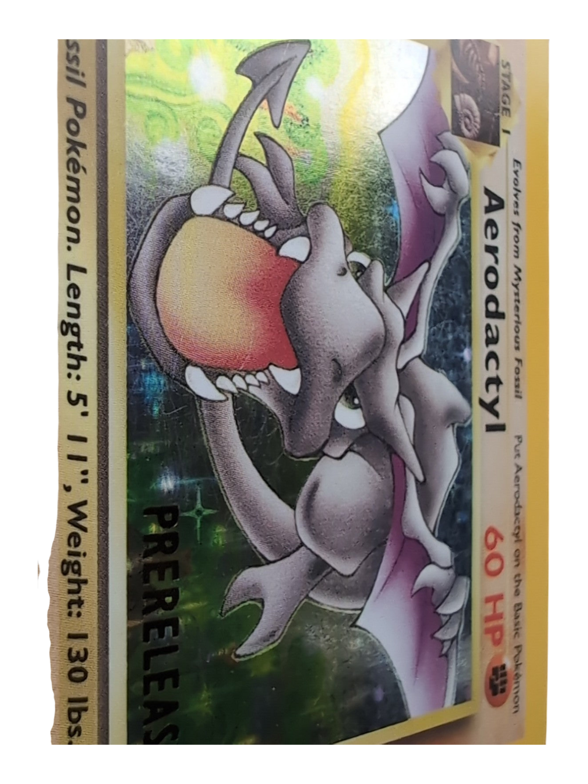 Ptera  Aerodactyl  1/62  001/062 HOLO PRERELEASE Fossile EDITION 1 Wizards -EN