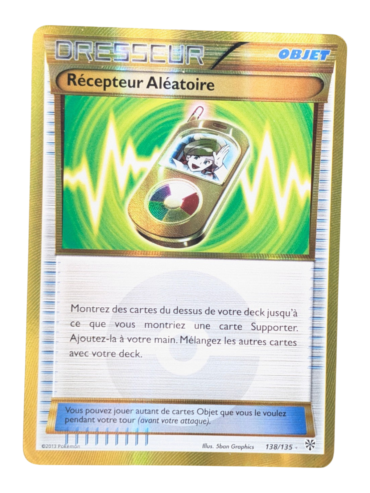 Pokemon  RECEPTEUR ALEATOIRE 138/135 Objet  -FR GD