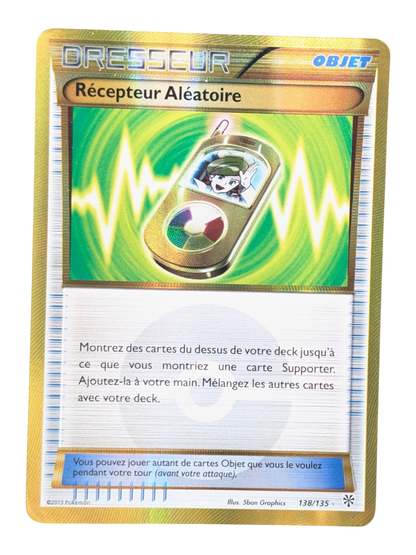 Pokemon  RECEPTEUR ALEATOIRE 138/135 Objet  -FR GD