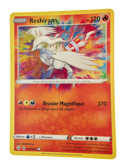 Pokemon  Reshiram Magnifique 17/72 - Ultra-rare -FR NM
