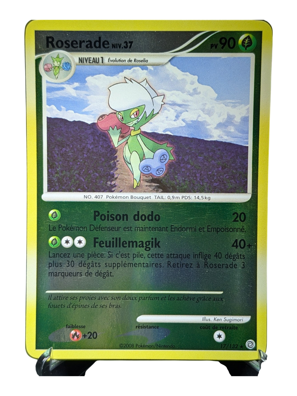 Pokemon Roserade 17/132 017/132-Reverse Holo-FR Excl