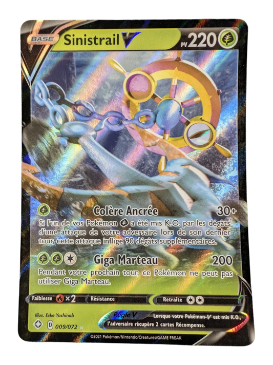 Pokemon Sinistrail V  009/72- Ultra Rare -FR NM