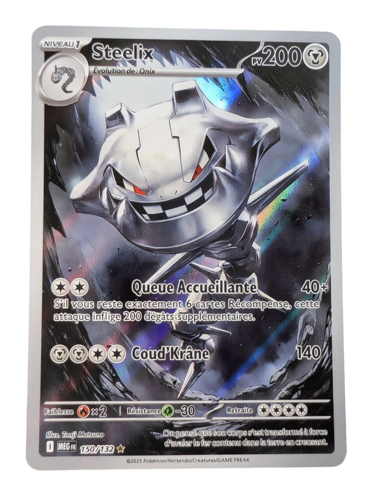 Pokemon Steelix 150/132-  AR-FR Excellent