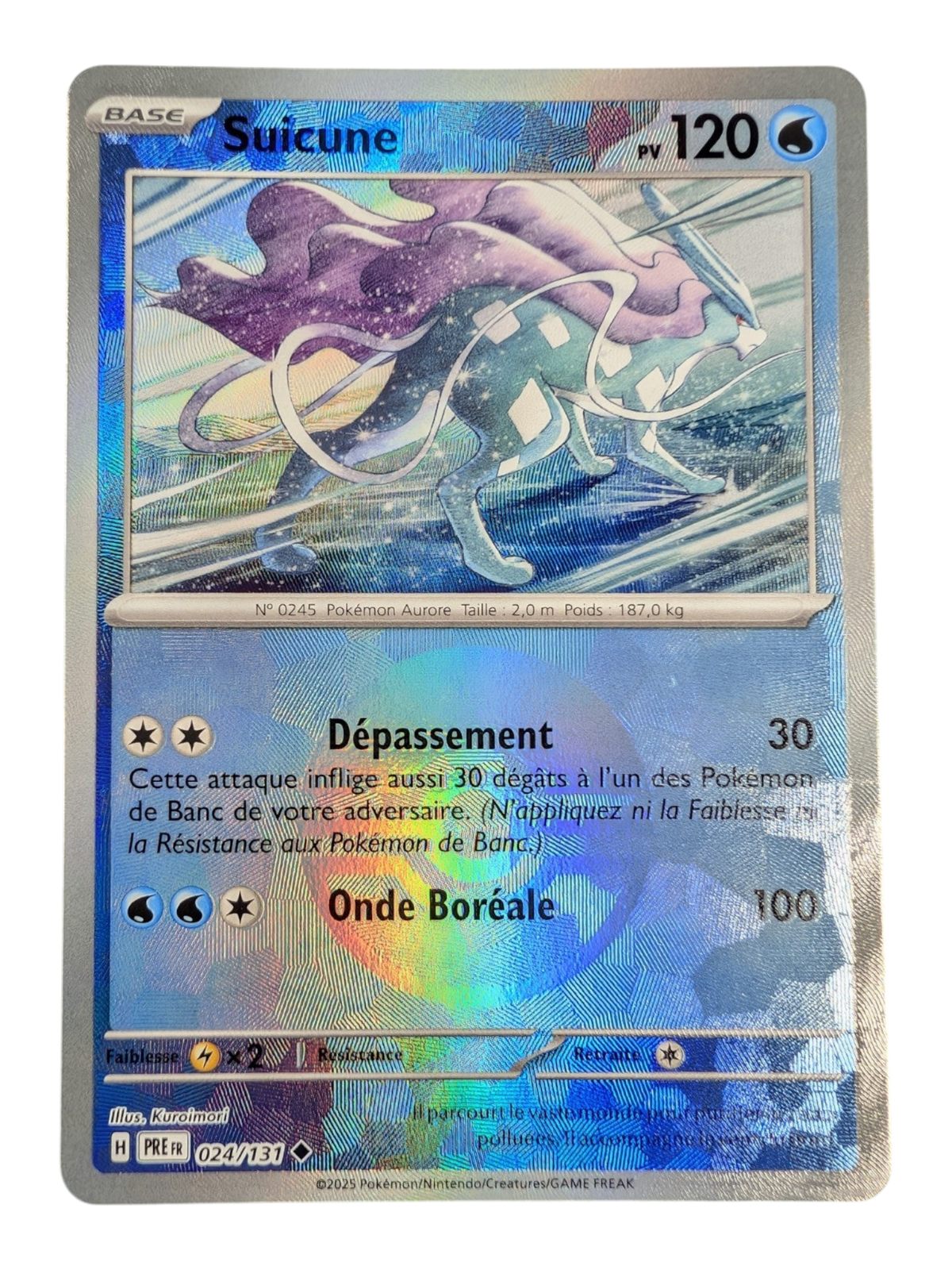 Pokemon Suicune 024/131 -REVERSE POKEBALL-FR NM
