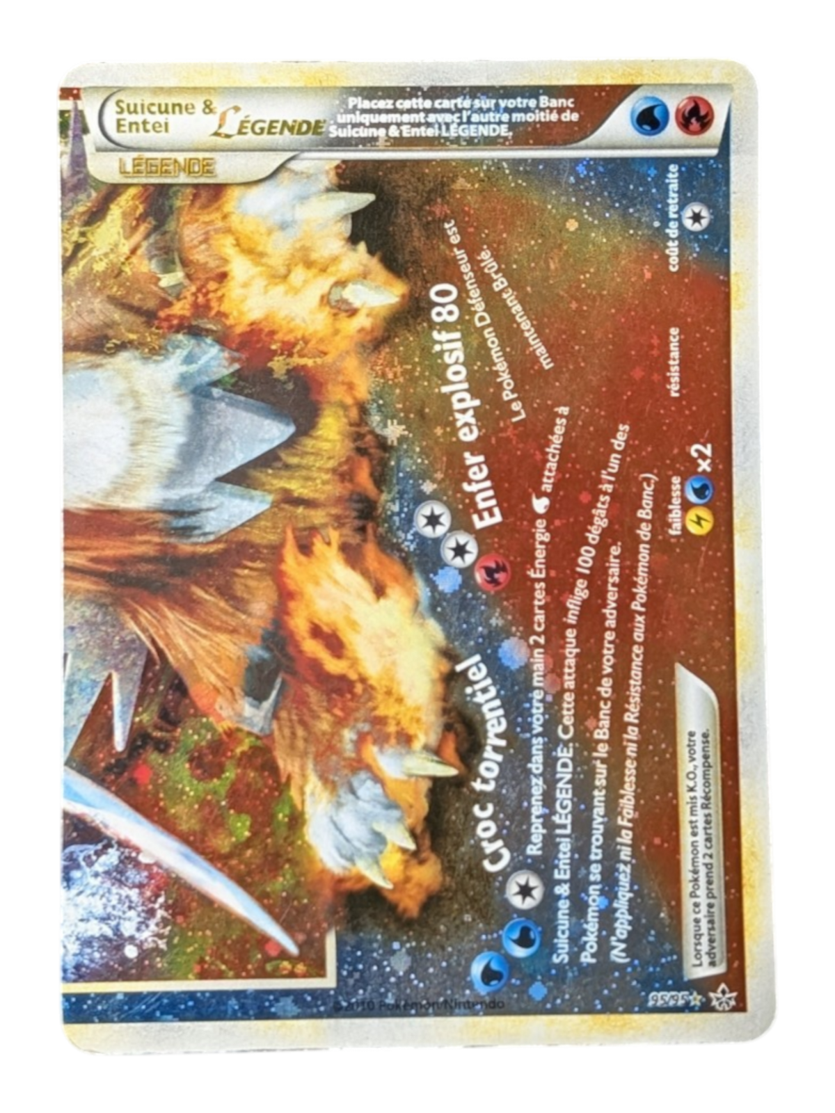 PokemoSuicune et  Entei Légende 95/95  095/095 FR Good