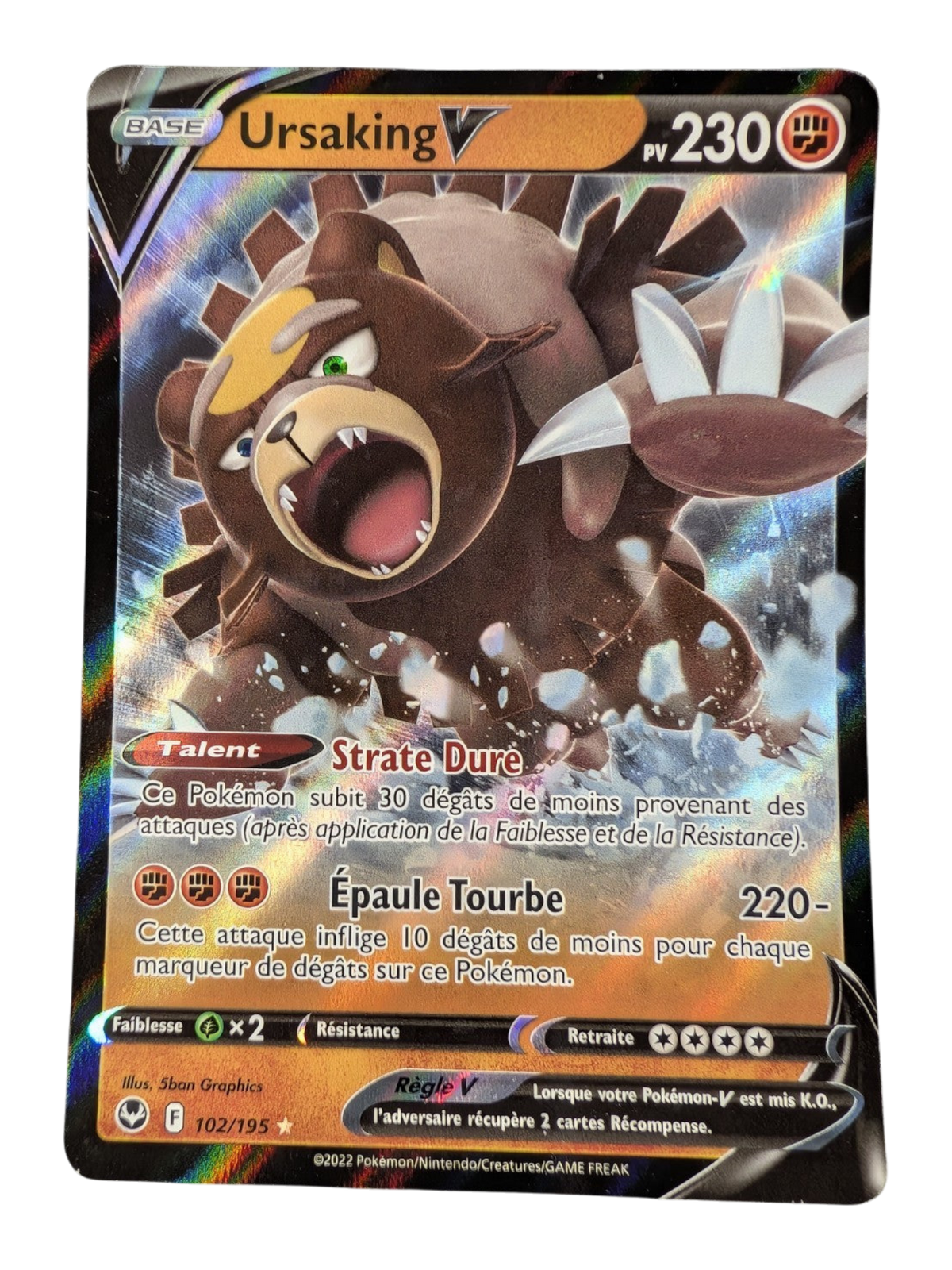 Pokemon Ursaking V 102/195 T-Ultra-rare -FR NM