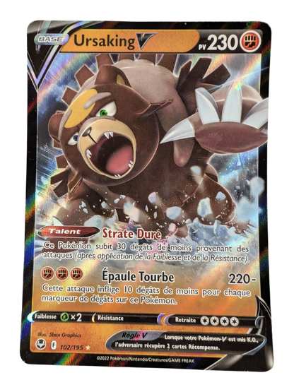 Pokemon Ursaking V 102/195 T-Ultra-rare -FR NM