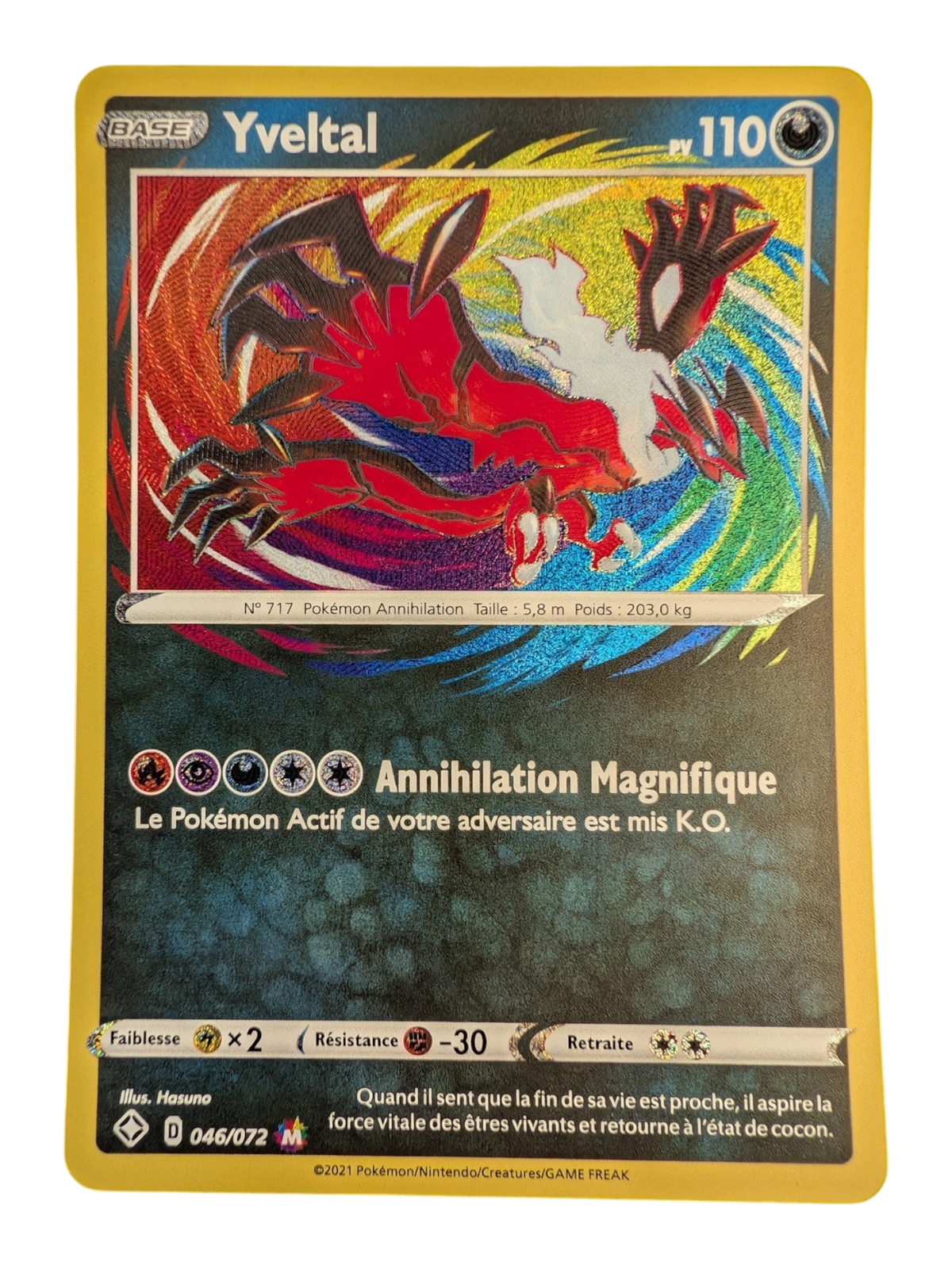 Pokemon Yveltal Magnifique 46/72 - Ultra-rare -FR NM