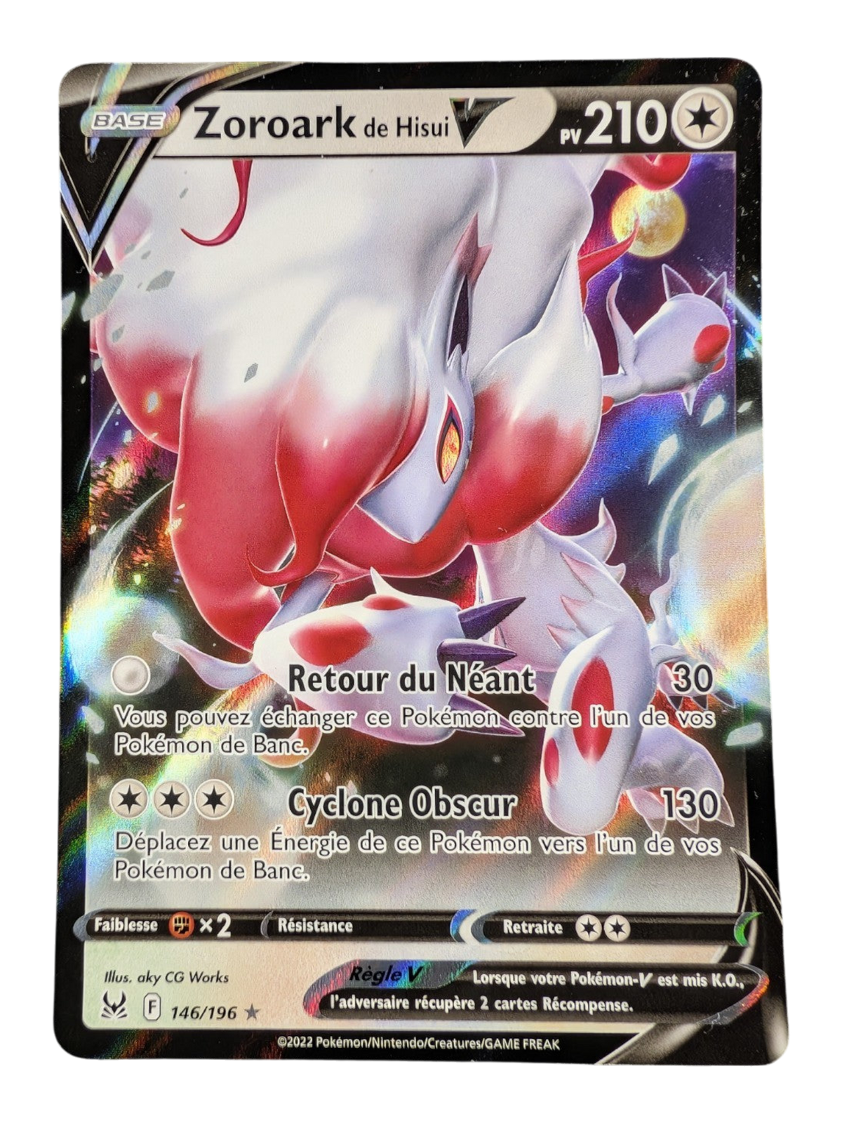 Pokemon Zoroark de Hisui-V 146/196 - Ultra rare -FR NM